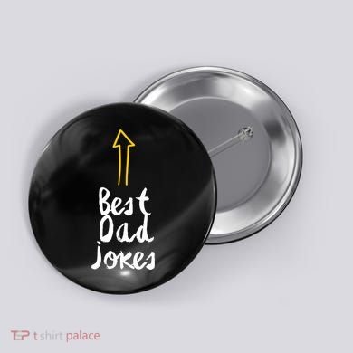 Best Dad Jokes Arrow Funny Gift Button
