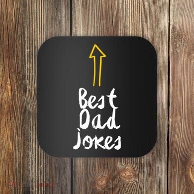 Best Dad Jokes Arrow Funny Gift Coaster