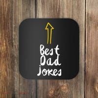 Best Dad Jokes Arrow Funny Gift Coaster thumb 0