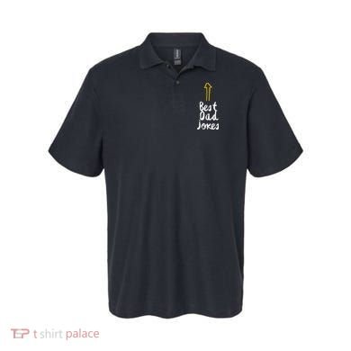 Best Dad Jokes Arrow Funny Gift Polo