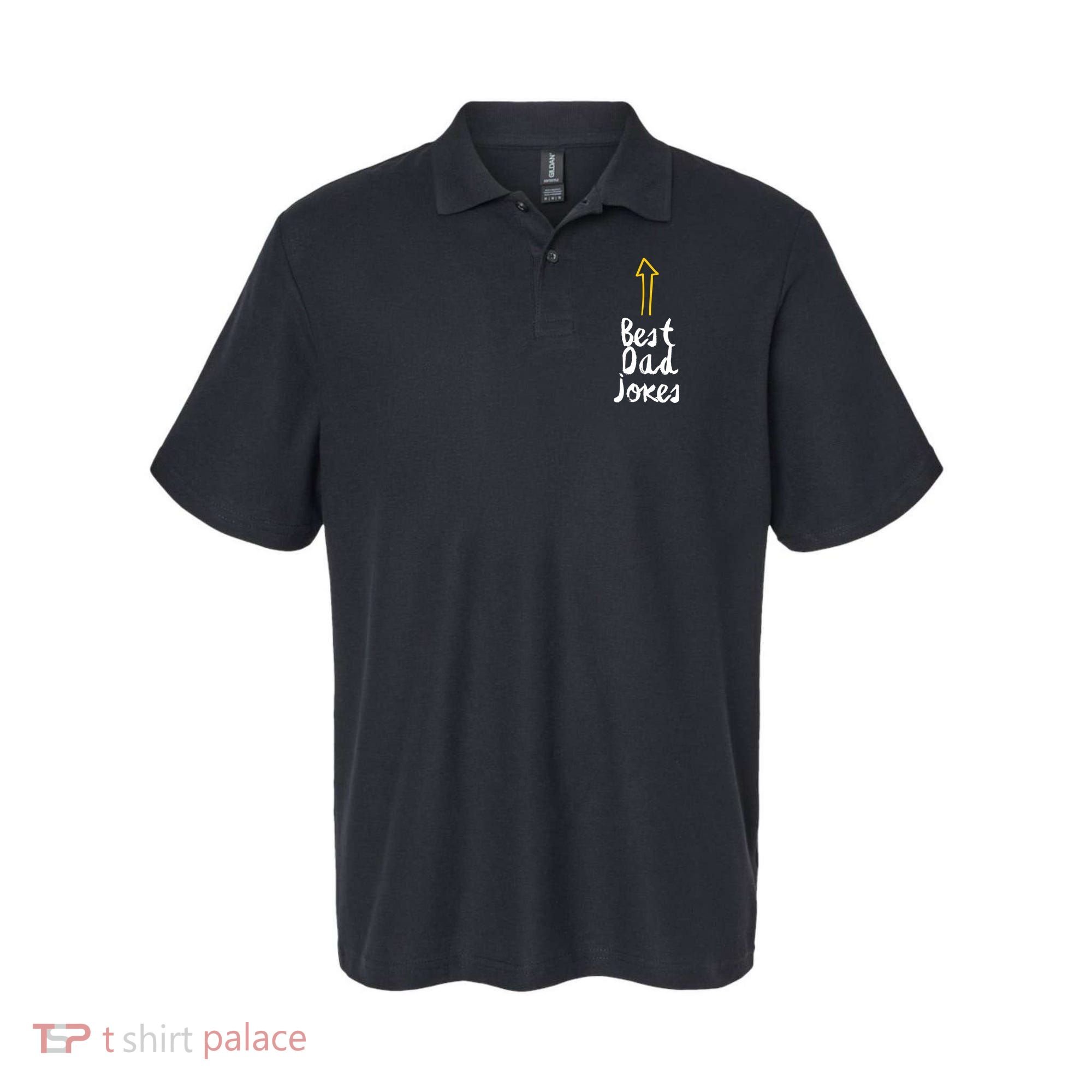 Best Dad Jokes Arrow Funny Gift Polo