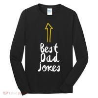 Best Dad Jokes Arrow Funny Gift Tall Long Sleeve Shirt thumb 0