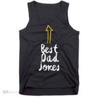 Best Dad Jokes Arrow Funny Gift Tank Top thumb 0