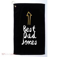 Best Dad Jokes Arrow Funny Gift Golf Towel thumb 0