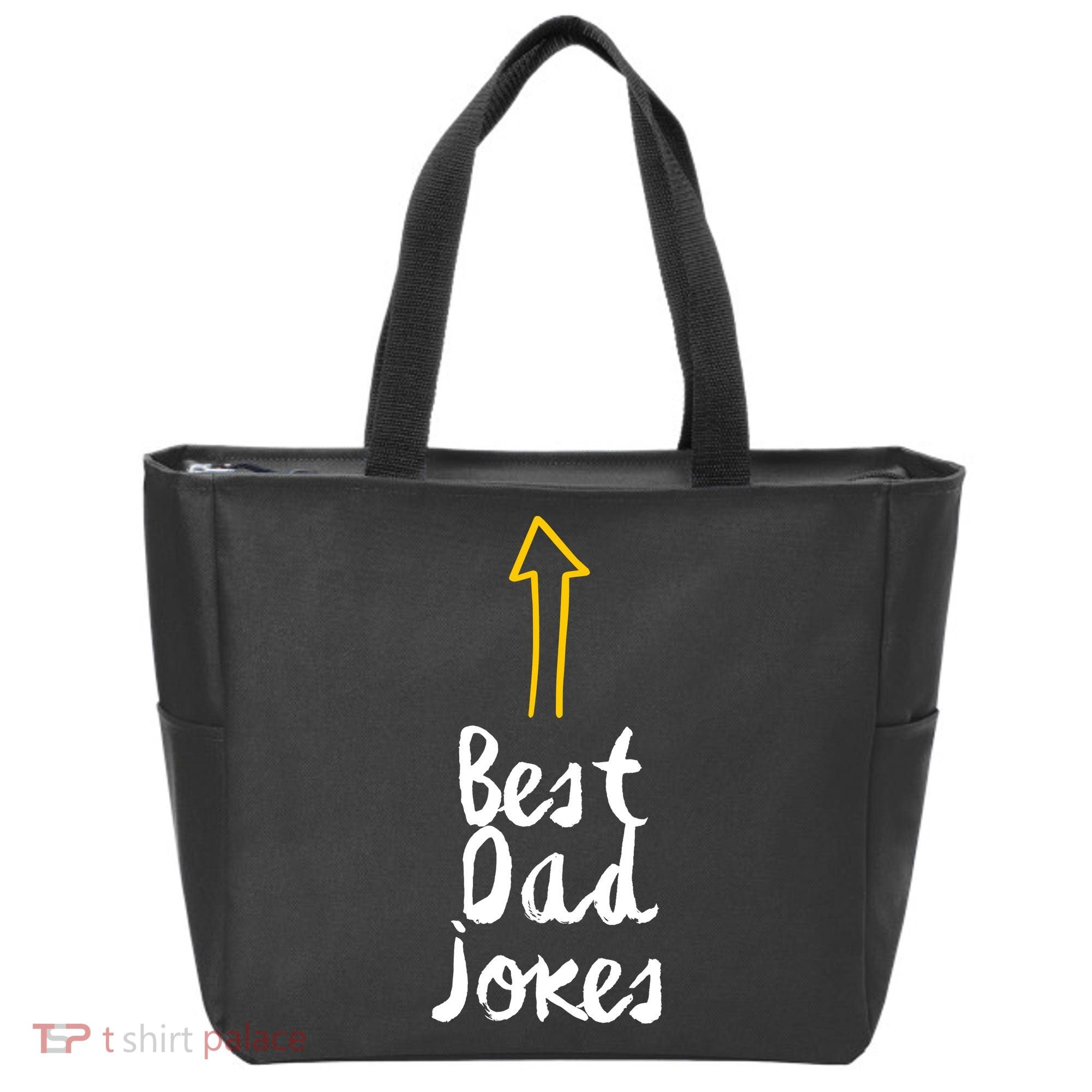 Best Dad Jokes Arrow Funny Gift Tote Bag