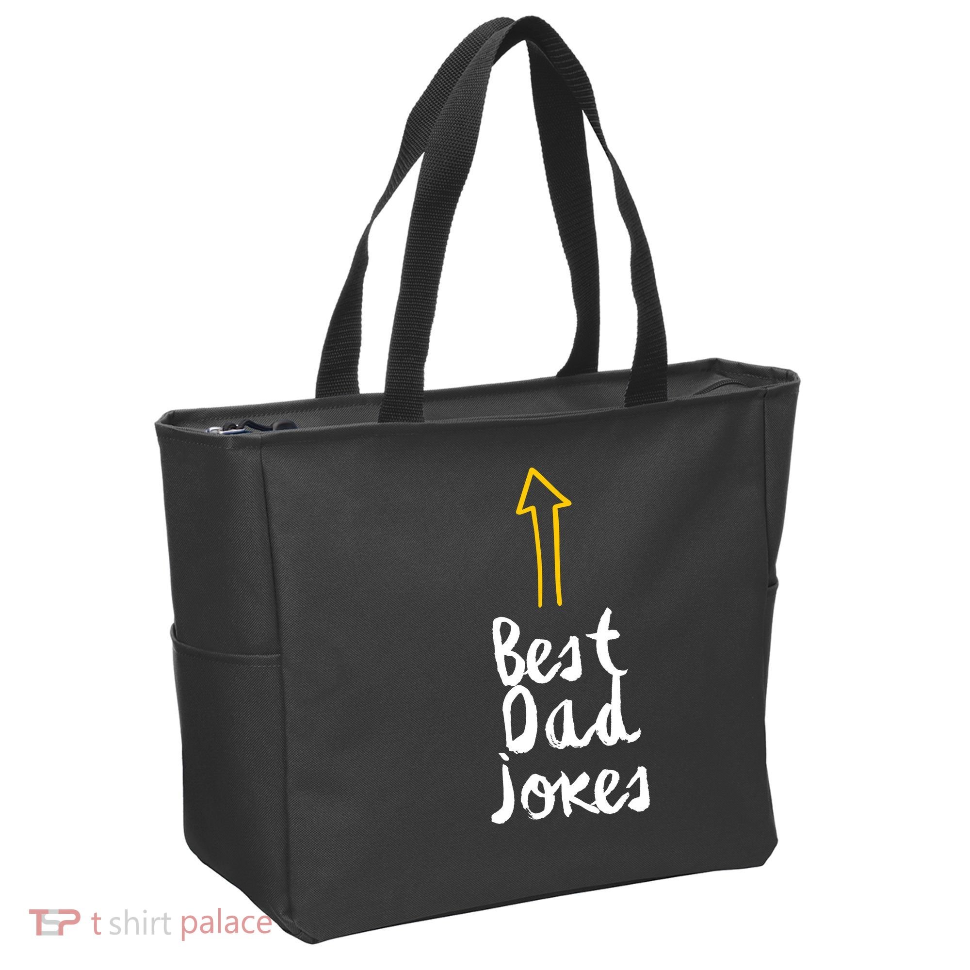 Best Dad Jokes Arrow Funny Gift Tote Bag
