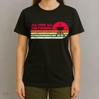 BBQ Dad Joke Ill Feed All You Fuckers Barbecue Cookout Chef T-Shirt thumb 4