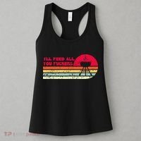 BBQ Dad Joke Ill Feed All You Fuckers Barbecue Cookout Chef Women's Tank Top thumb 3
