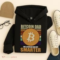 Bitcoin Dad Just Like A Regular Dad But Smarter Hoodie thumb 4