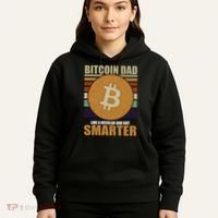 Bitcoin Dad Just Like A Regular Dad But Smarter Hoodie thumb 5