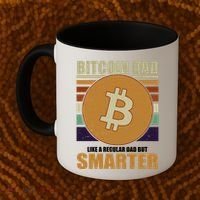 Bitcoin Dad Just Like A Regular Dad But Smarter Coffee Mug thumb 2