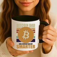 Bitcoin Dad Just Like A Regular Dad But Smarter Coffee Mug thumb 3