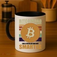 Bitcoin Dad Just Like A Regular Dad But Smarter Coffee Mug thumb 4