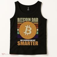 Bitcoin Dad Just Like A Regular Dad But Smarter Tank Top thumb 2
