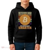 Bitcoin Dad Just Like A Regular Dad But Smarter Kids Hoodie thumb 4