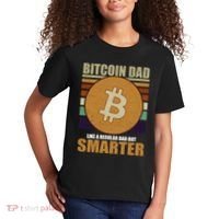 Bitcoin Dad Just Like A Regular Dad But Smarter Kids T-Shirt thumb 2
