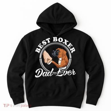 Boxer Dog Lovers Dad Design Boxer Dog Dad Hoodie