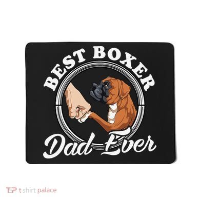 Boxer Dog Lovers Dad Design Boxer Dog Dad Mousepad