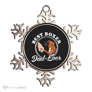 Boxer Dog Lovers Dad Design Boxer Dog Dad Ornament