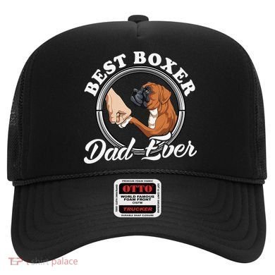 Boxer Dog Lovers Dad Design Boxer Dog Dad Hat