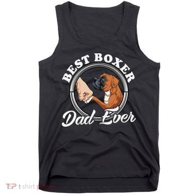Boxer Dog Lovers Dad Design Boxer Dog Dad Tank Top
