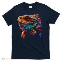 Bearded Dragon Lover Fun Colorful Cool Painting Art Cute Pet T-Shirt thumb 0