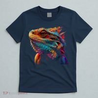 Bearded Dragon Lover Fun Colorful Cool Painting Art Cute Pet T-Shirt thumb 5