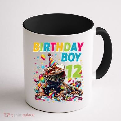 Bearded Dragon Lizard12th Birthday 12 Year Old Coffee Mug back