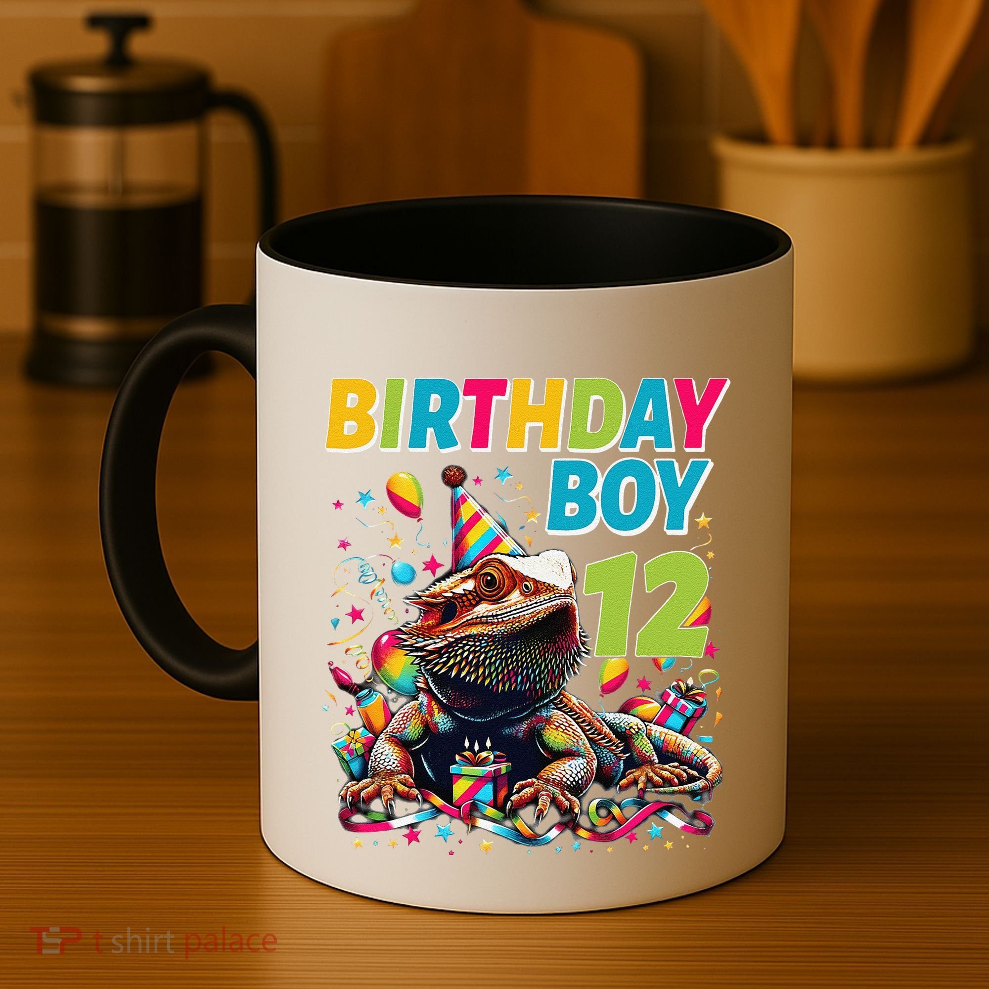 Bearded Dragon Lizard12th Birthday 12 Year Old Coffee Mug