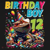 Bearded Dragon Lizard12th Birthday 12 Year Old Ornament thumb 1
