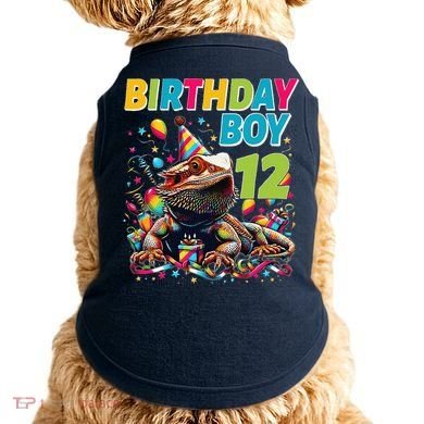 Bearded Dragon Lizard12th Birthday 12 Year Old Doggie Tank