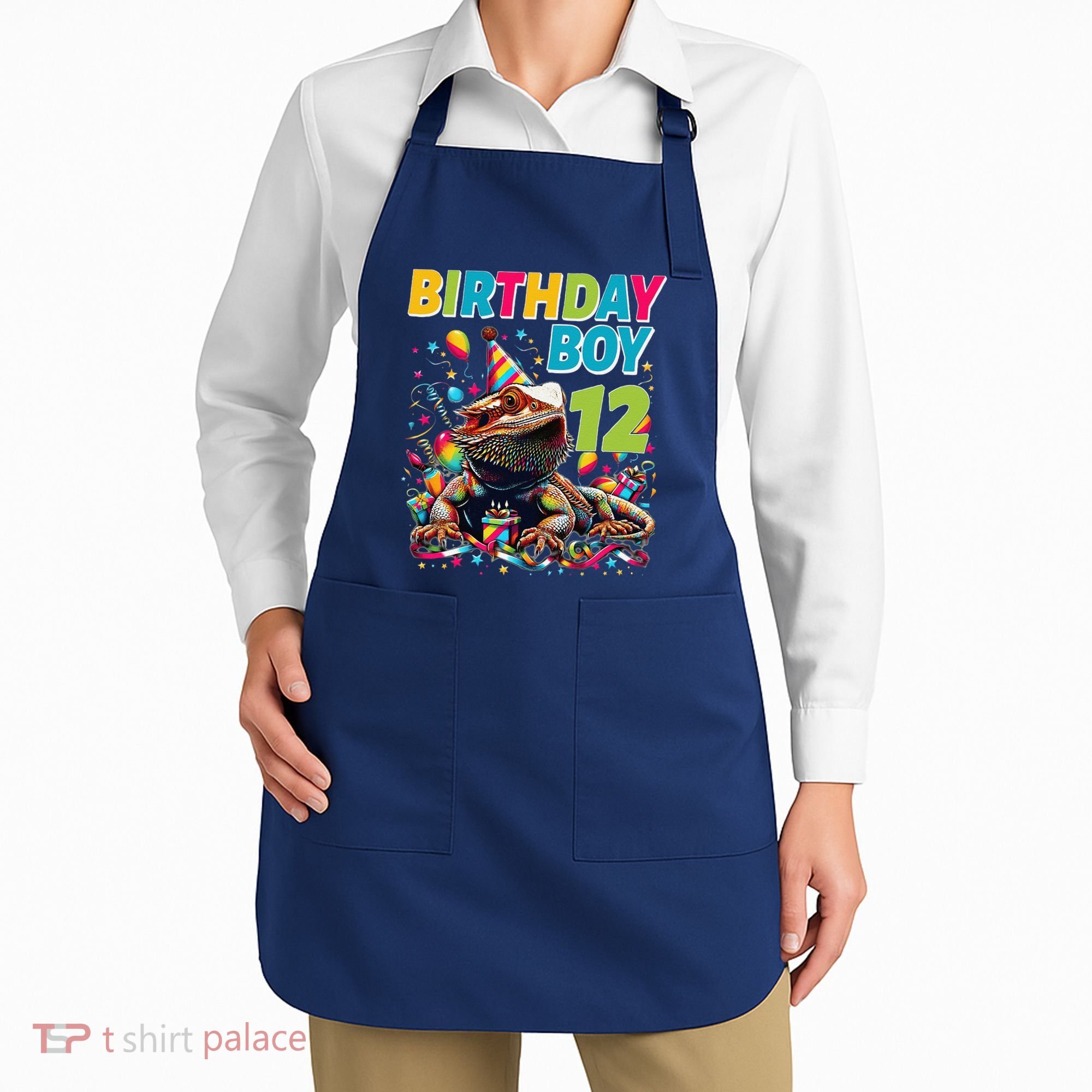 Bearded Dragon Lizard12th Birthday 12 Year Old Apron