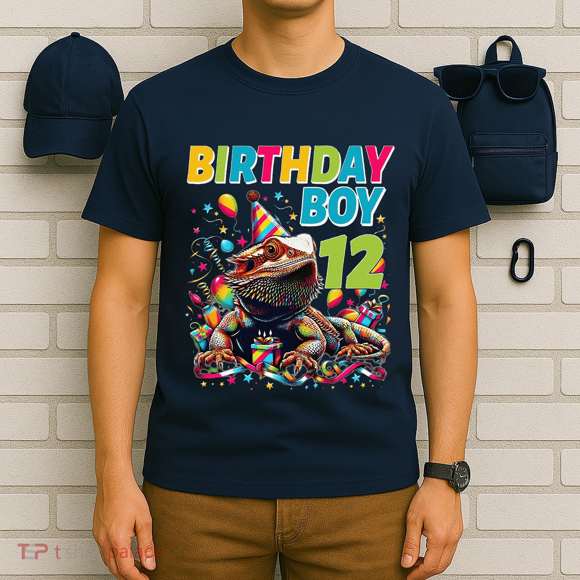 Bearded Dragon Lizard12th Birthday 12 Year Old T-Shirt