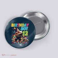 Bearded Dragon Lizard12th Birthday 12 Year Old Button thumb 0