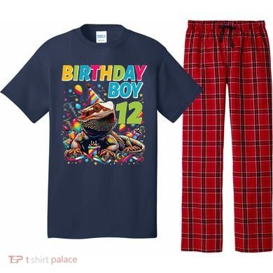 Bearded Dragon Lizard12th Birthday 12 Year Old Pajama Set