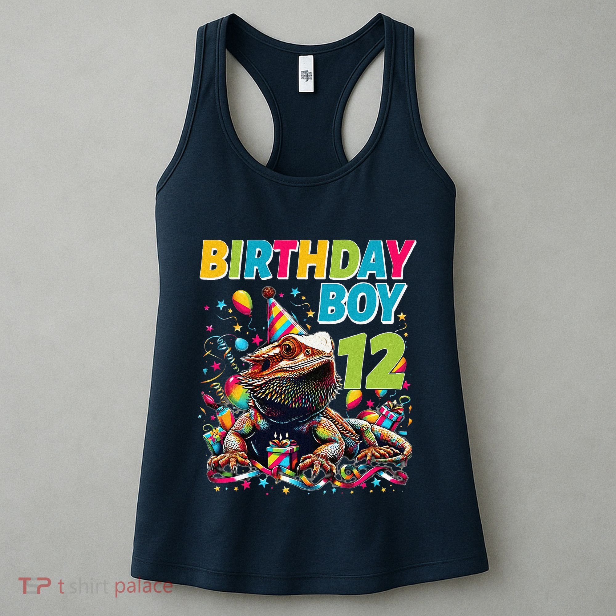 Bearded Dragon Lizard12th Birthday 12 Year Old Women's Tank Top