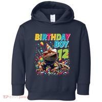 Bearded Dragon Lizard12th Birthday 12 Year Old Toddler Hoodie thumb 0