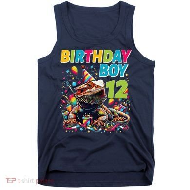 Bearded Dragon Lizard12th Birthday 12 Year Old Tank Top