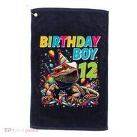 Bearded Dragon Lizard12th Birthday 12 Year Old Golf Towel thumb 0