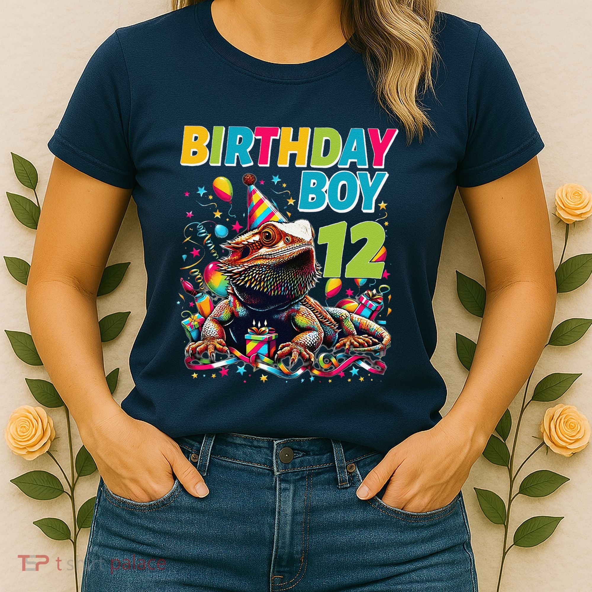 Bearded Dragon Lizard12th Birthday 12 Year Old Women's T-Shirt