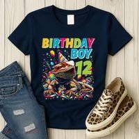 Bearded Dragon Lizard12th Birthday 12 Year Old Women's T-Shirt thumb 3