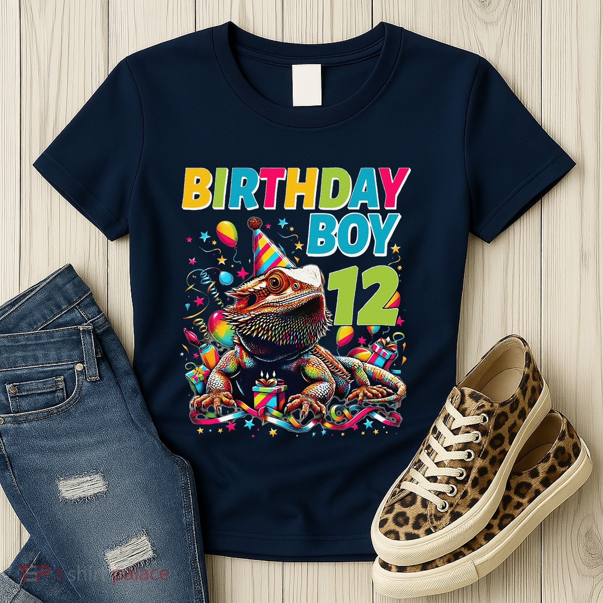 Bearded Dragon Lizard12th Birthday 12 Year Old Women's T-Shirt