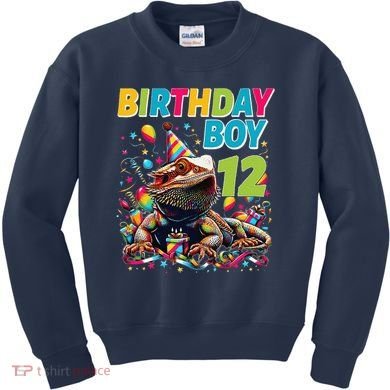 Bearded Dragon Lizard12th Birthday 12 Year Old Kids Sweatshirt