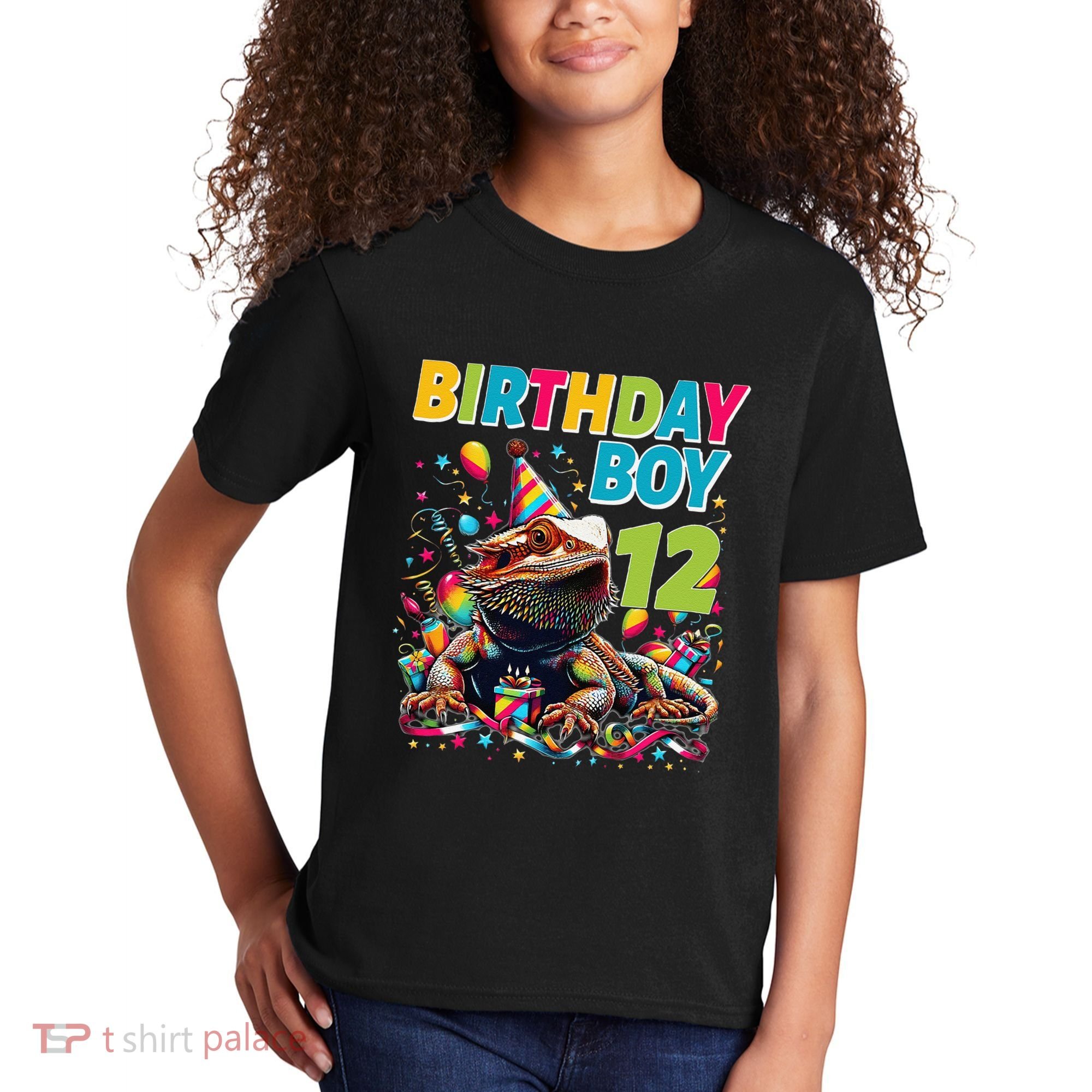 Bearded Dragon Lizard12th Birthday 12 Year Old Kids T-Shirt