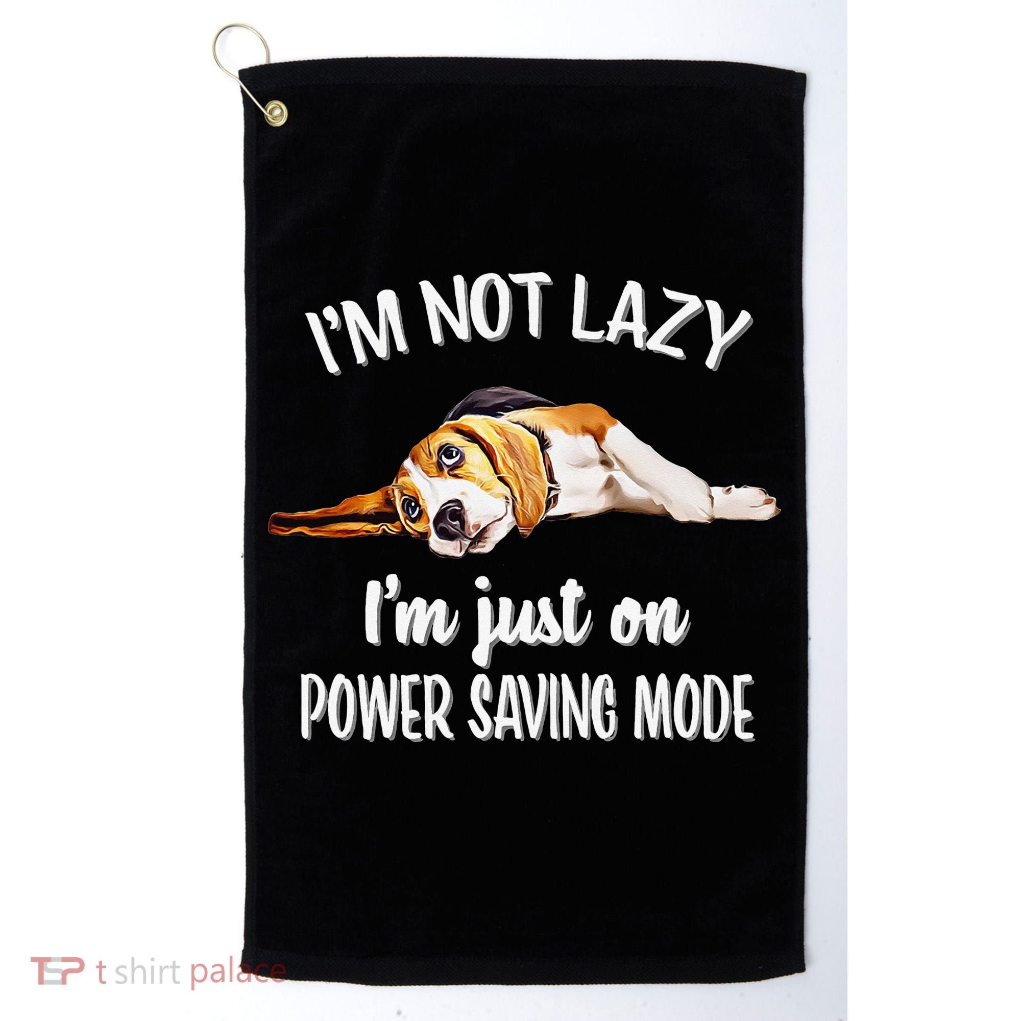 Beagle Dog Lover Tee Funny Beagle Golf Towel