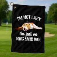 Beagle Dog Lover Tee Funny Beagle Golf Towel thumb 1