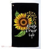 Bus Driver Life School Bus Driver Appreciation Golf Towel thumb 0