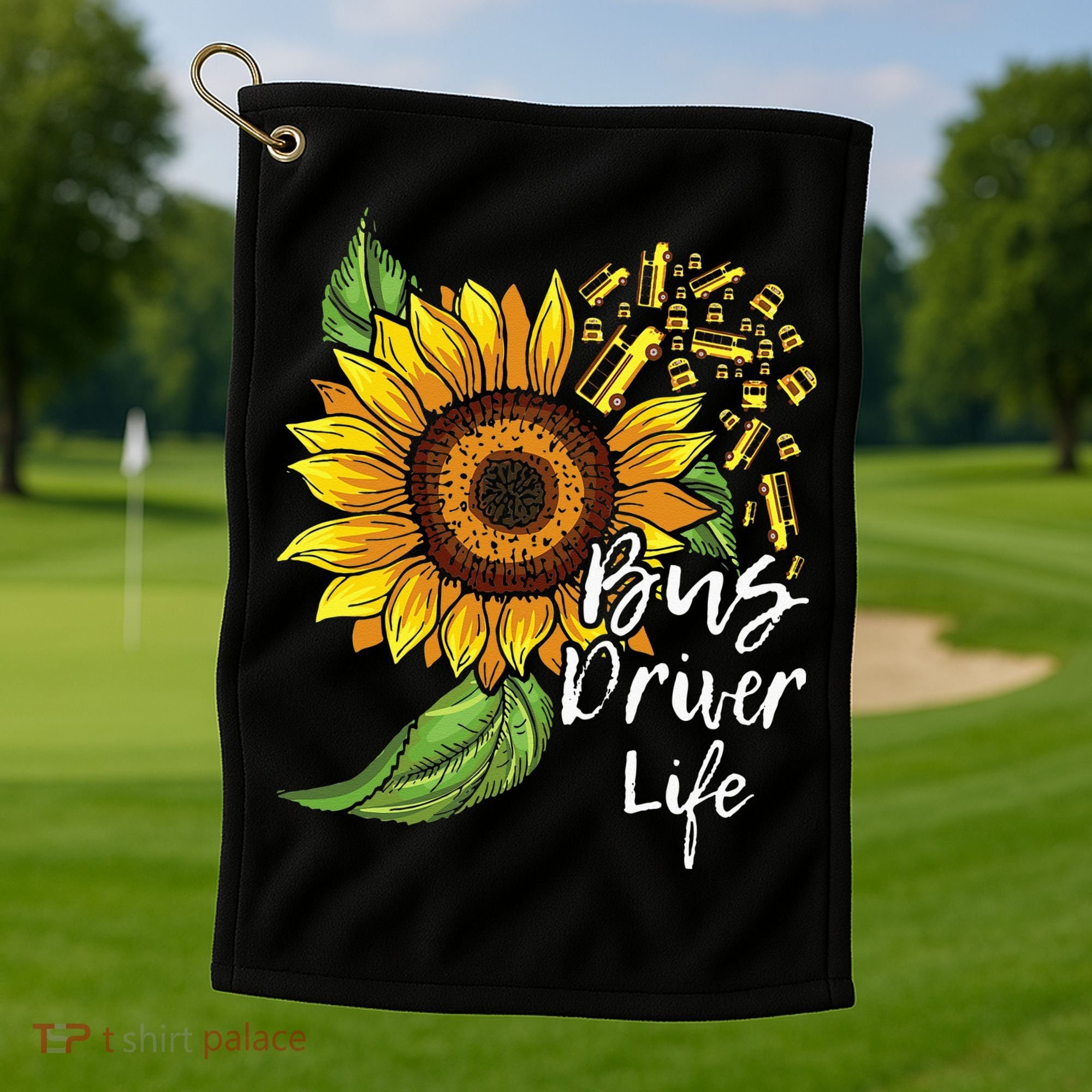 Bus Driver Life School Bus Driver Appreciation Golf Towel