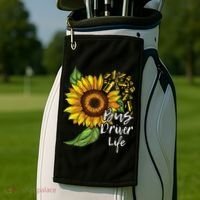 Bus Driver Life School Bus Driver Appreciation Golf Towel thumb 2