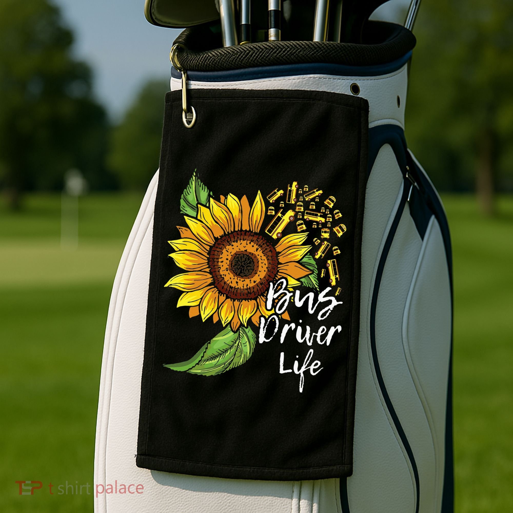 Bus Driver Life School Bus Driver Appreciation Golf Towel